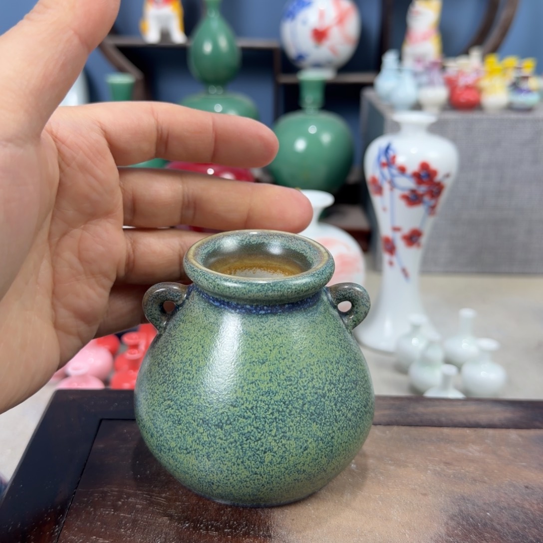 陶瓷手工小花器摆件