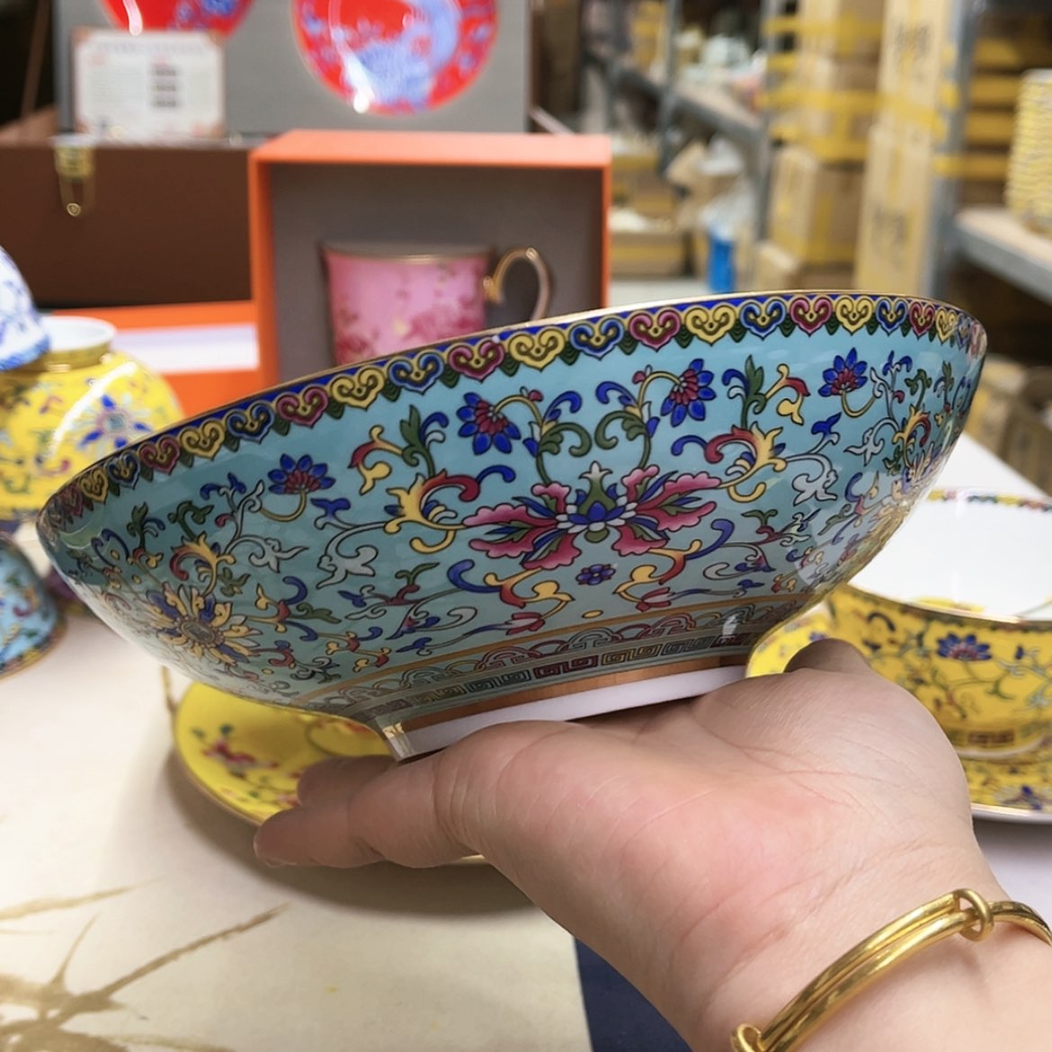 【闪购商品】骨瓷8英寸2湖水蓝。。。。。。。