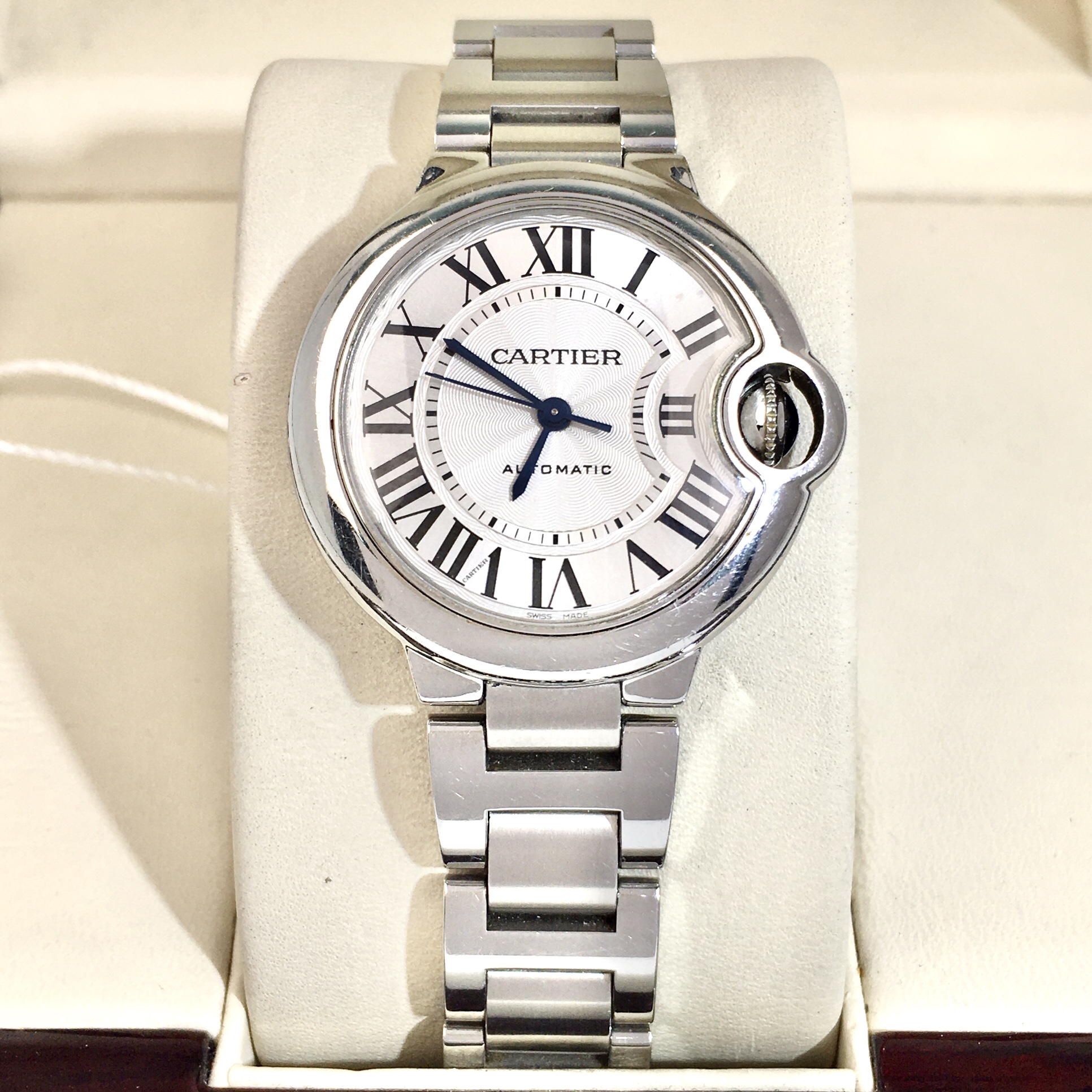 95新 Cartier/卡地亚 自动机械/表径33/S178250113001/