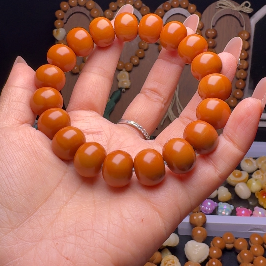 猴头核桃手串光珠