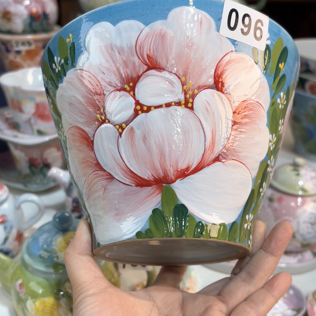 芸***姐景德镇手绘高温釉下彩陶瓷茶具