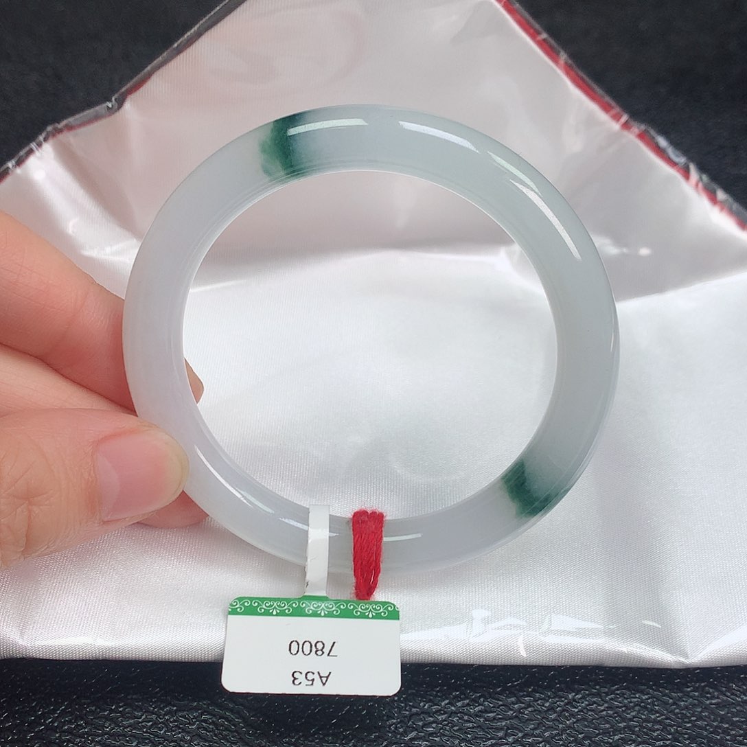 翡翠手镯未镶嵌53加