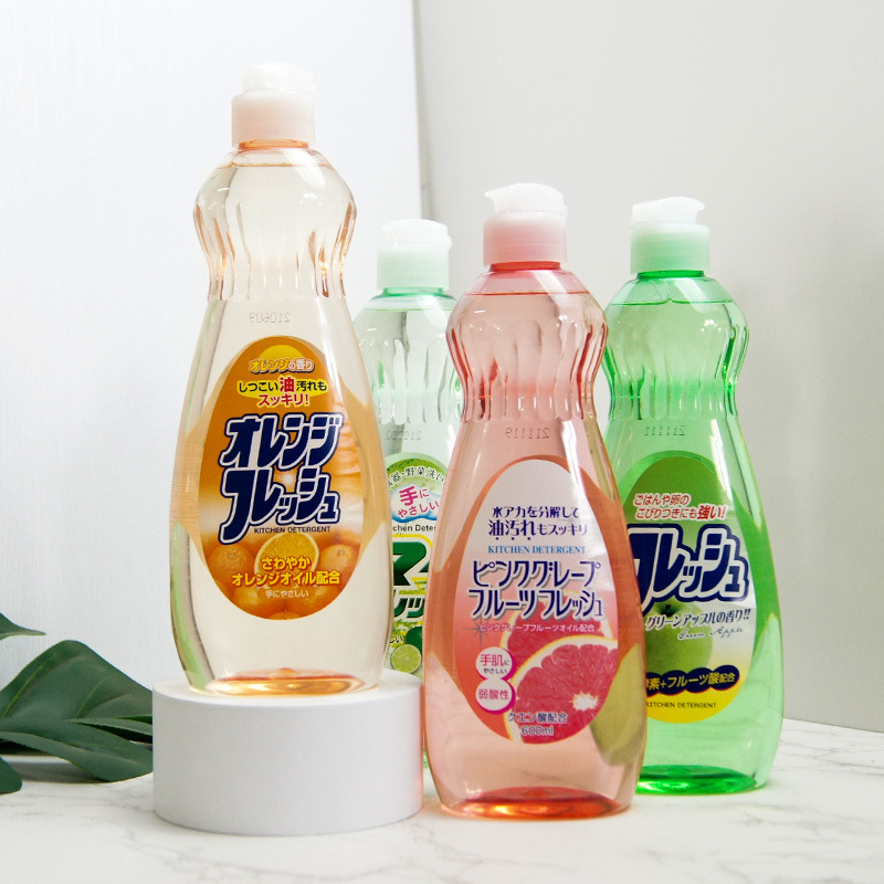 新日期日本火箭洗洁精果蔬净餐具去油污600ml洗洁精食品级