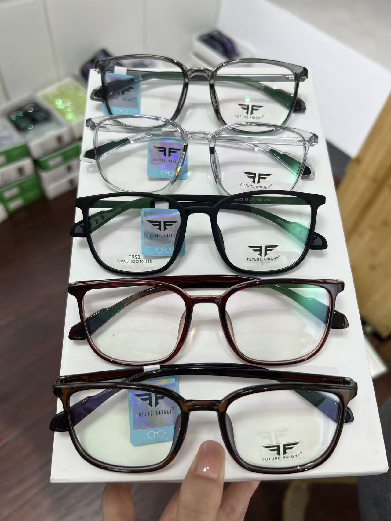 超轻网红TR素颜眼镜框男女同款黑框-可挑可选