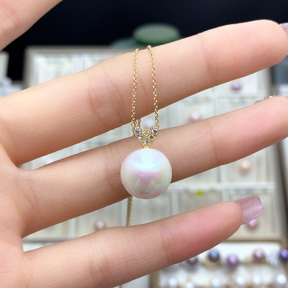 淡水珍珠颈饰合金