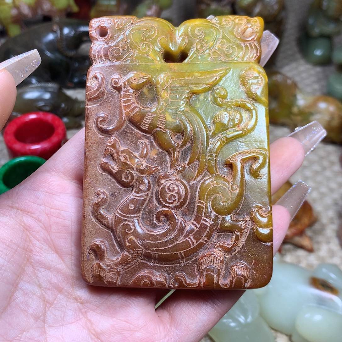 白玉菩提吊坠挂件