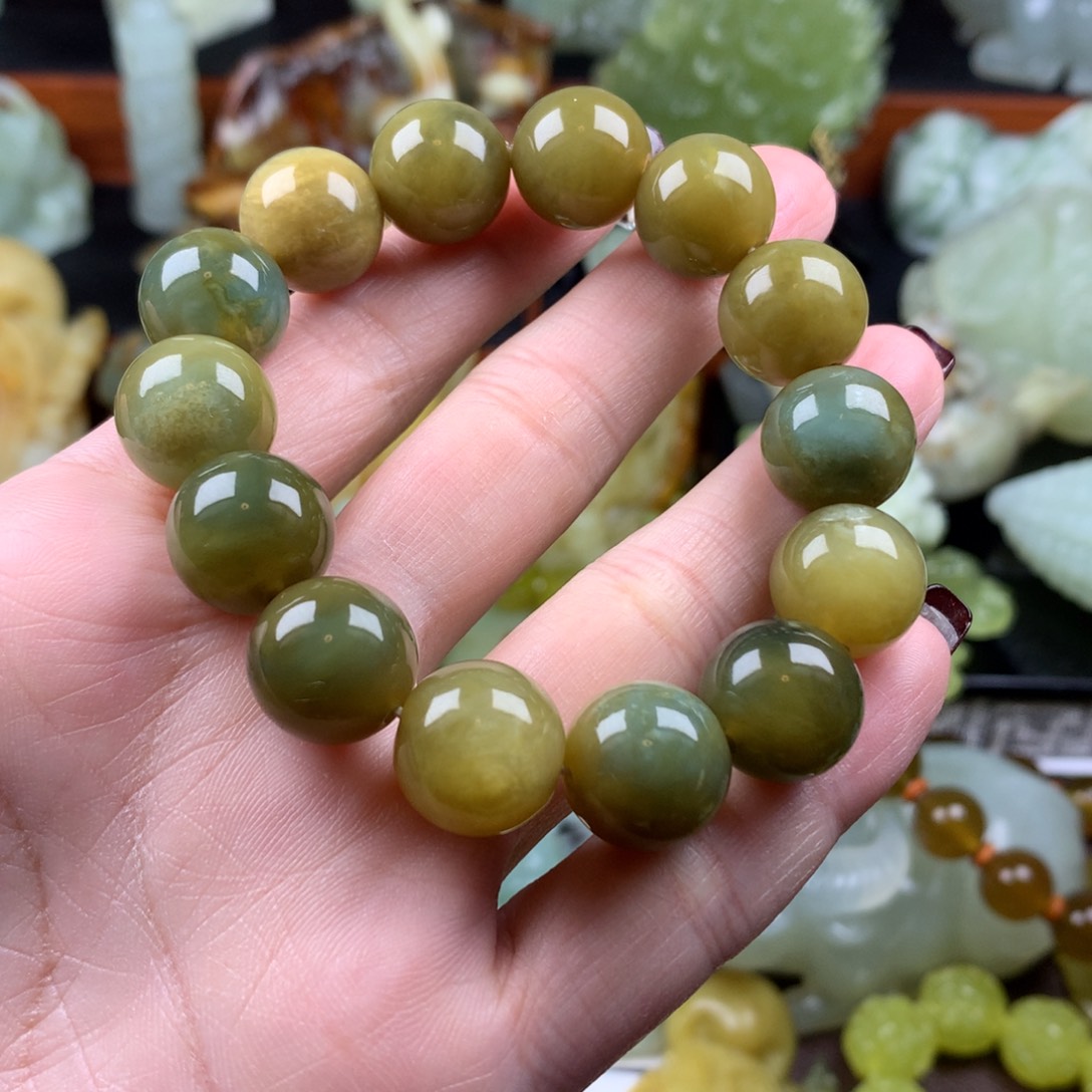 岫玉手串手链未镶嵌