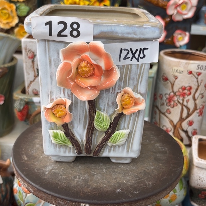 紫砂花盆粗陶材质多肉花盆