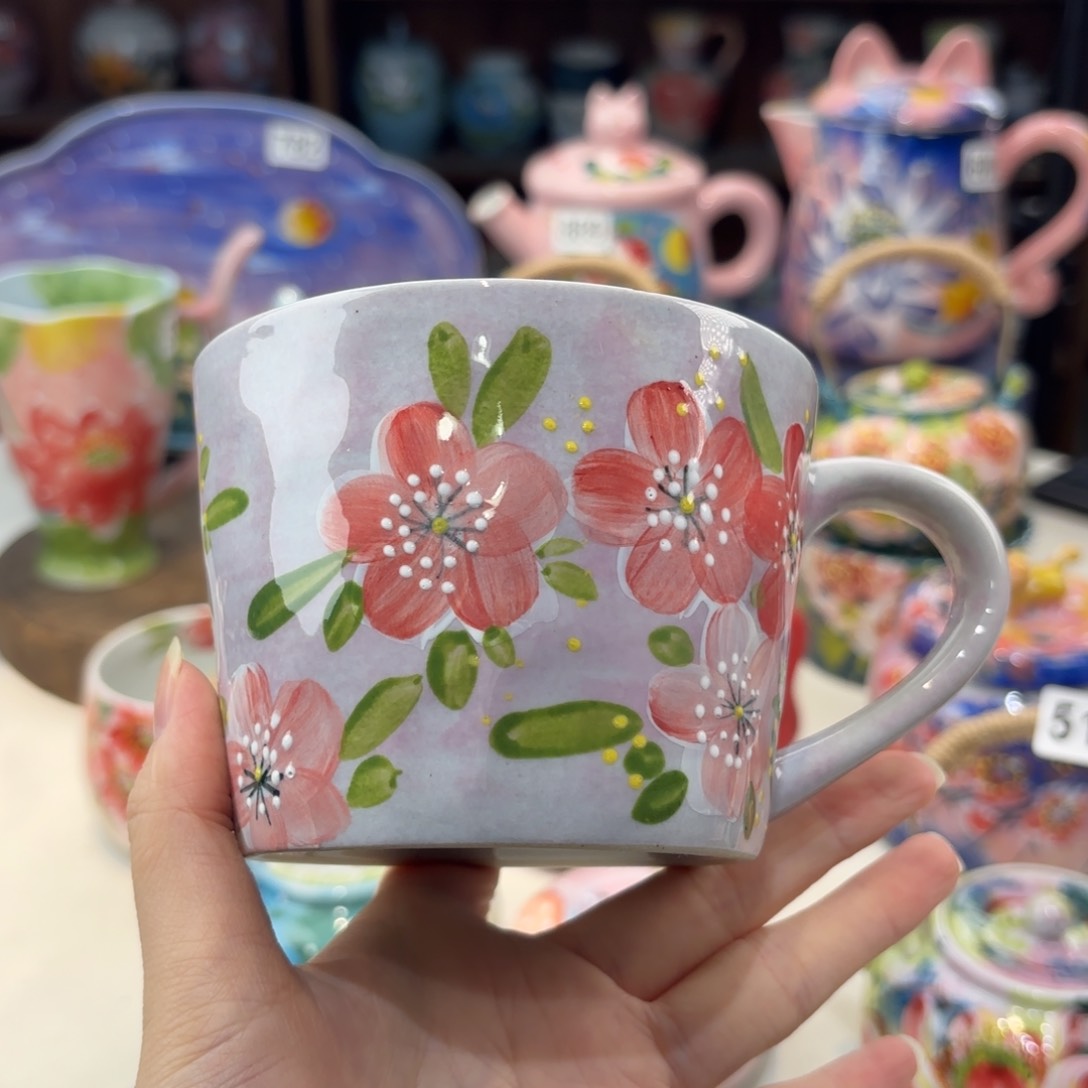 景德镇手绘高温釉下彩陶瓷茶具