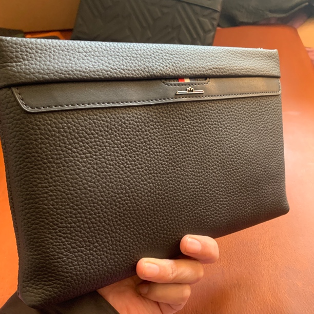 休闲经典手抓包百搭手包肩包男士手包手拎包中号大号棕色