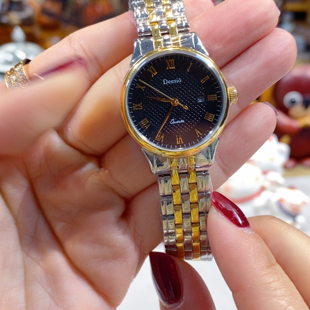 小牛皮（革）精钢钛合金石英机芯