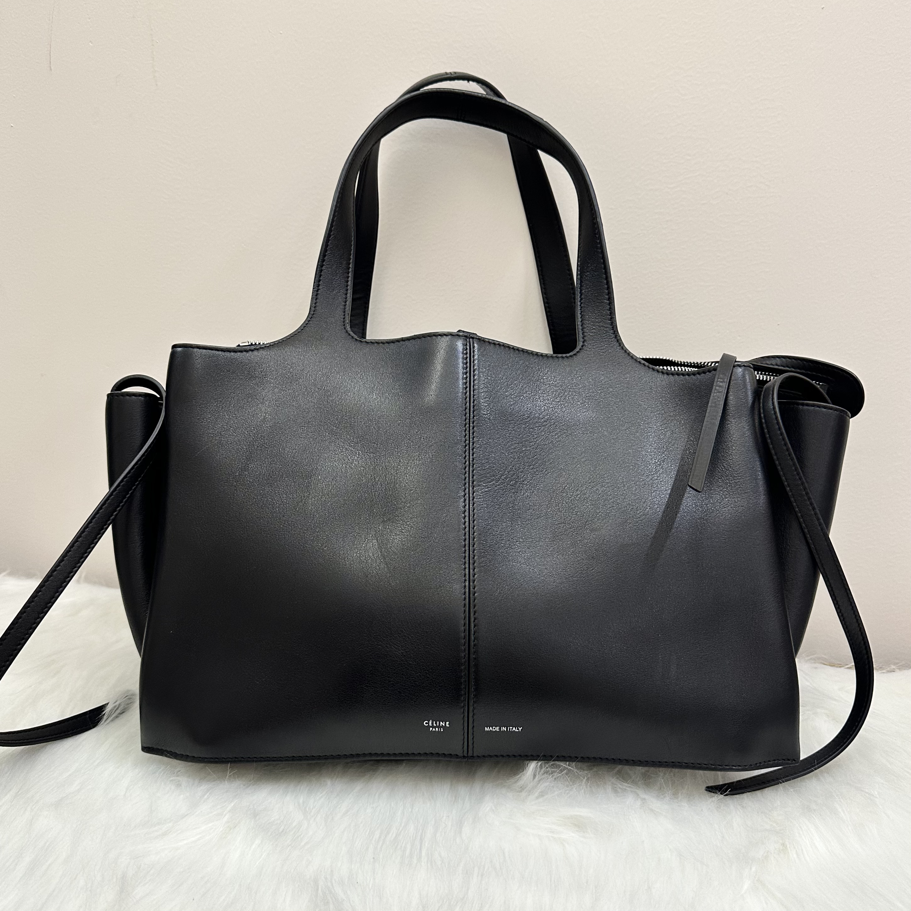 99新 Celine/思琳 思琳 tri fold蝙蝠托特包