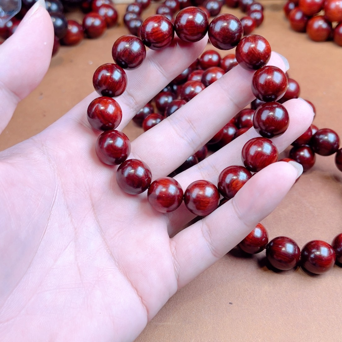 小叶紫檀手串/手链15泥料鳞底金星