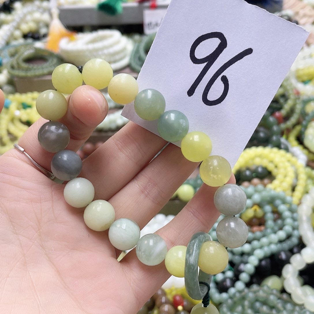 未镶嵌蛇纹石玉手链