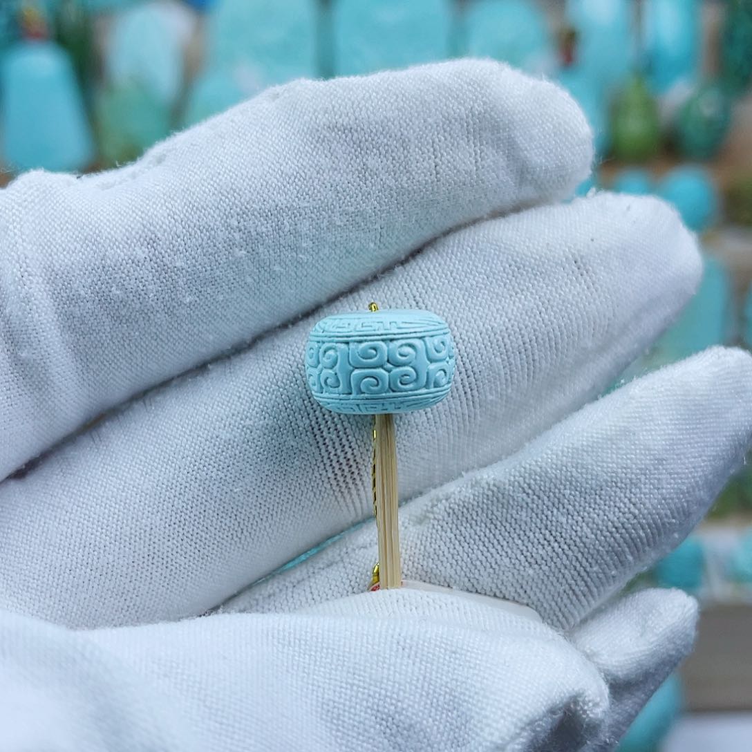 未镶嵌绿松石珠宝奇石12mm