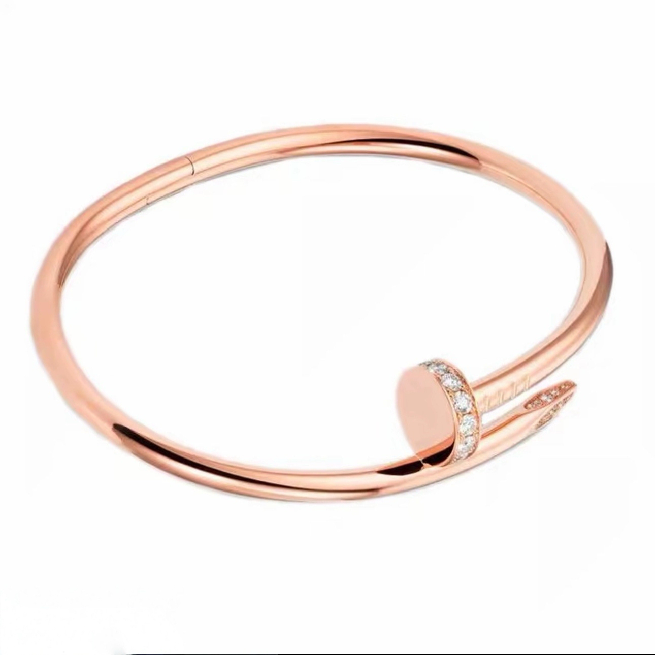 合金手镯 钉子手镯粗版（Ｖ金高定）