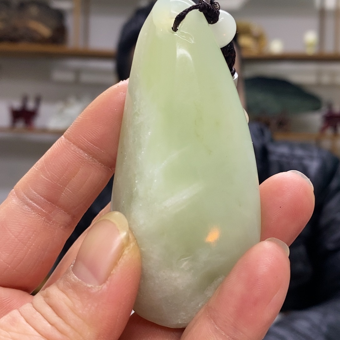 蛇纹石玉手把石3未镶嵌