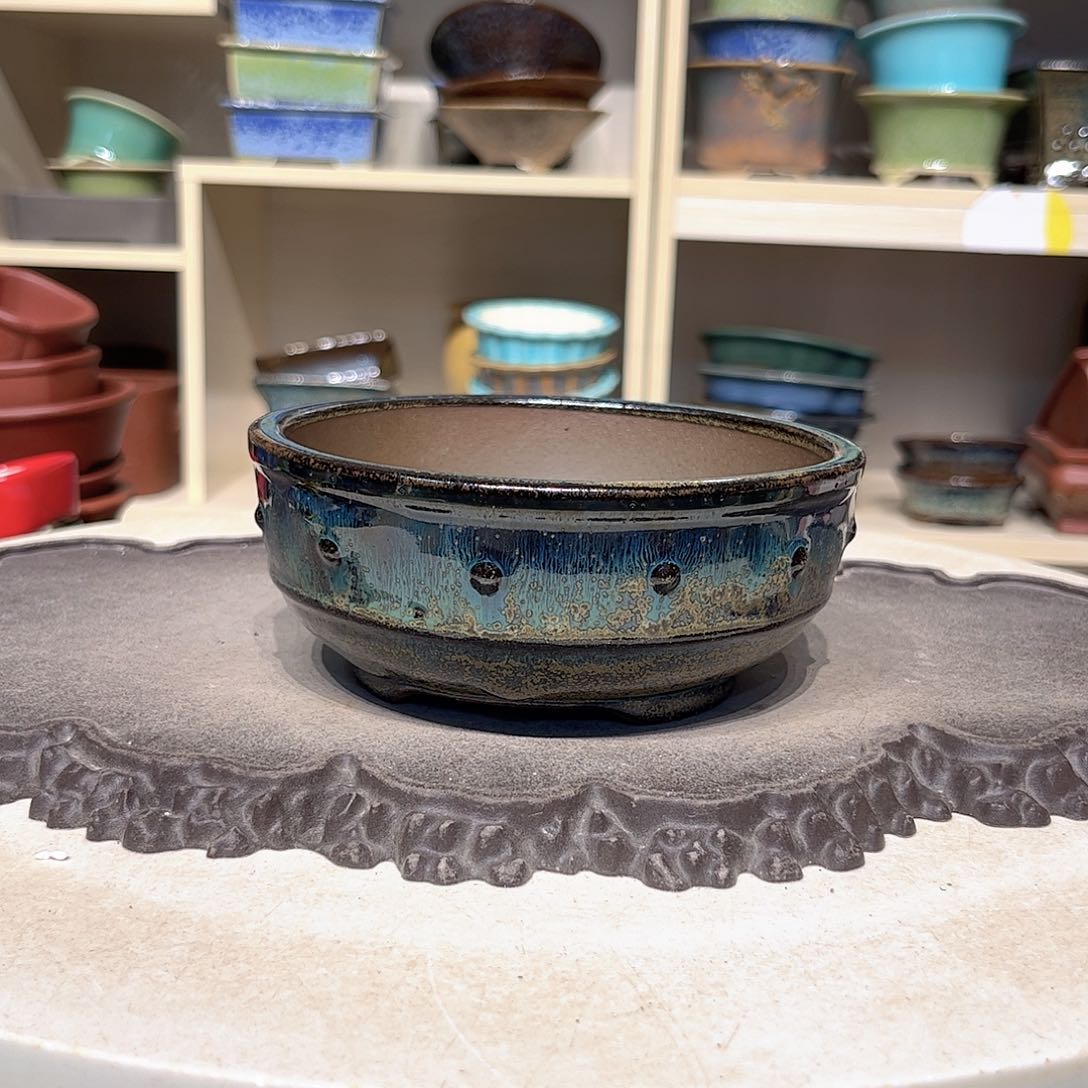 紫砂花盆瑕疵鼓包火烈6-14。。。。