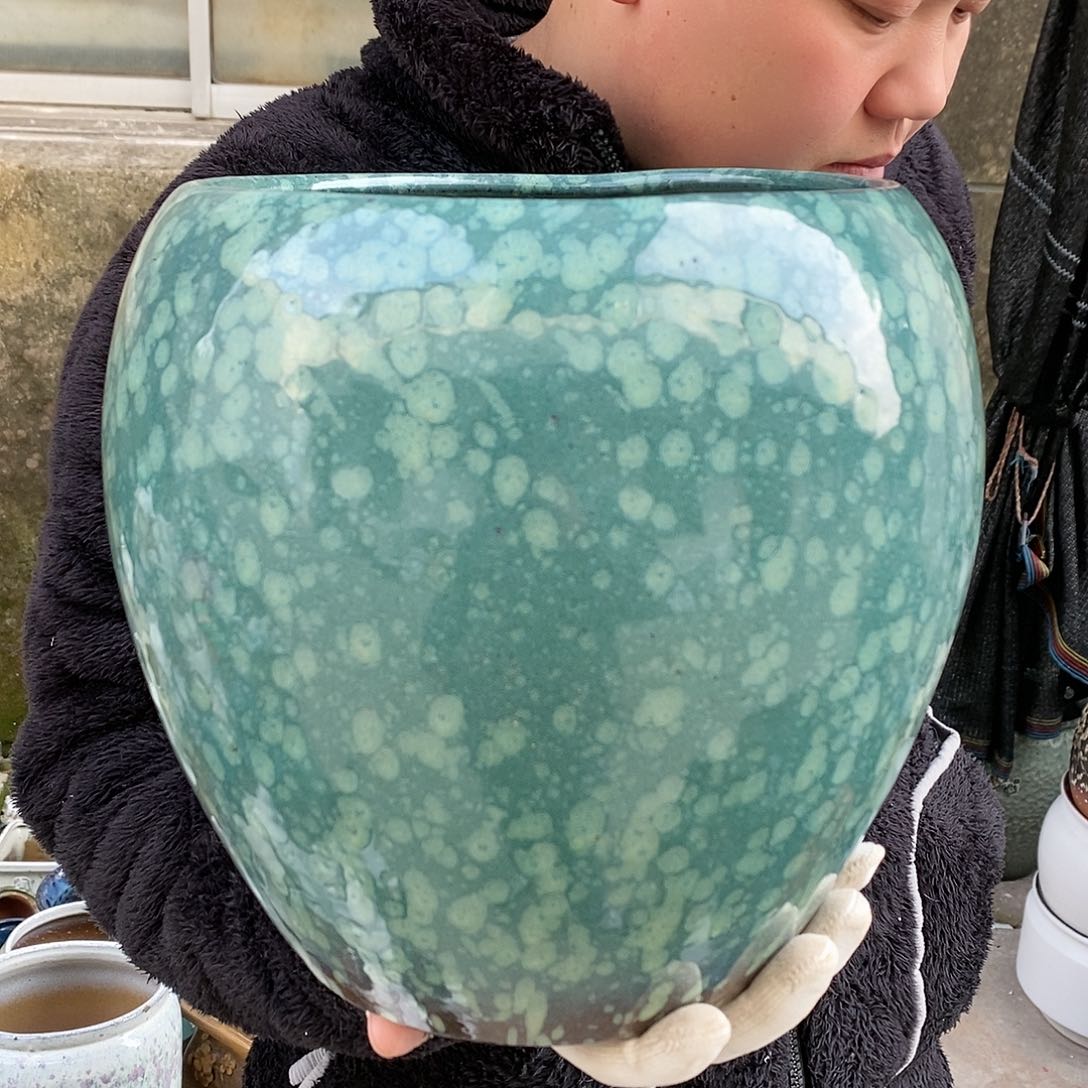 紫砂花盆正品口20高24