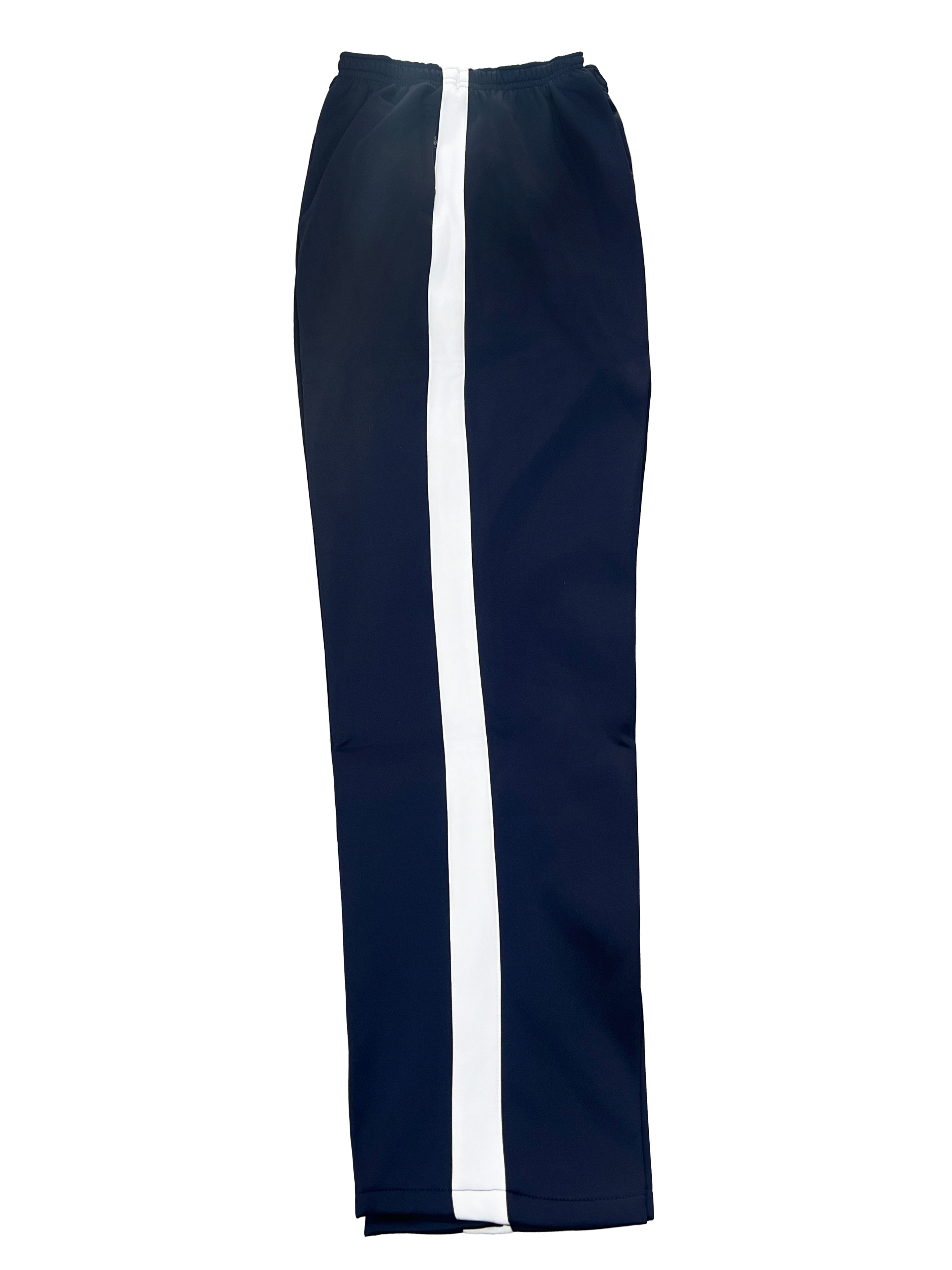 藏青色一道杠校服裤子宽反光条男女中小学生运动校裤春秋冬季加绒