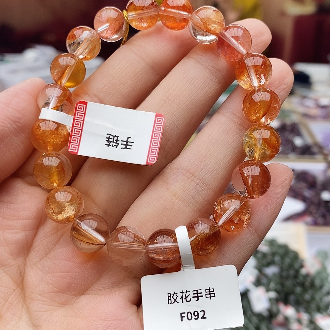 水晶手链未镶嵌F092胶花