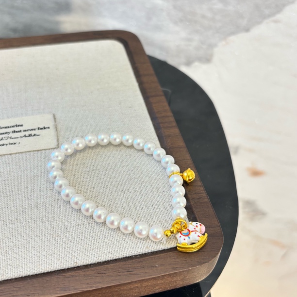 铜合金仿水晶手链 铜合金仿珍珠手链 木马zz手链SL1940