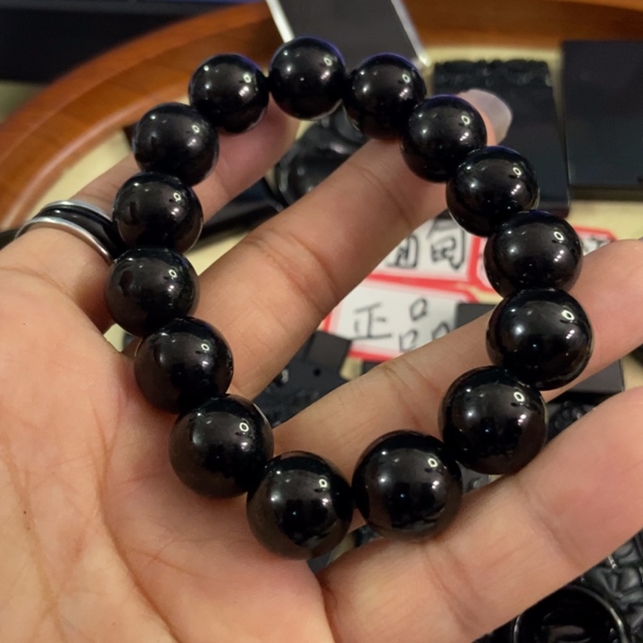 翡翠手链未镶嵌墨翠14