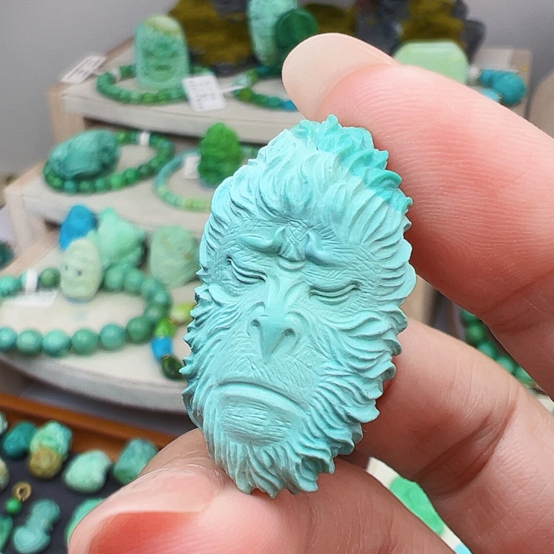 悟***道绿松石未镶嵌主播万珍