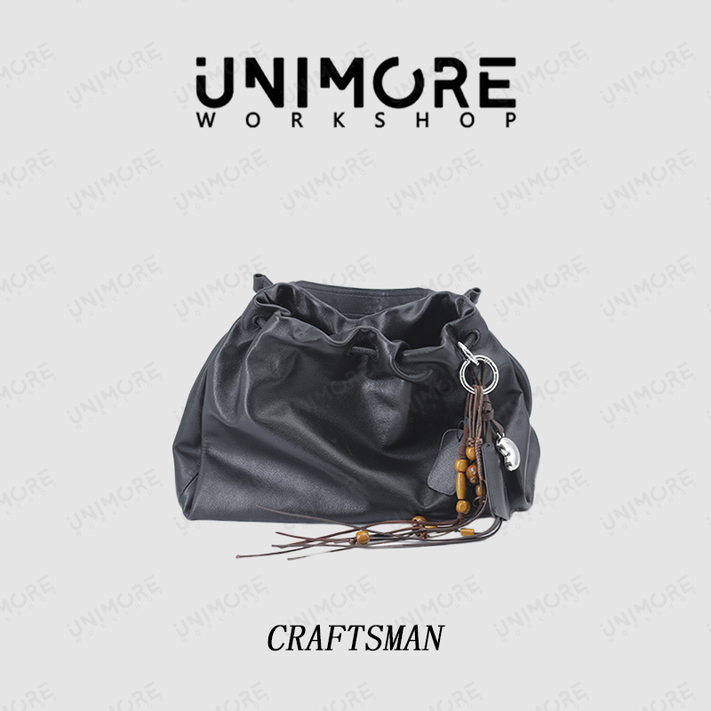 【造物至定制】头层牛皮 褶皱手提包-UNIMOREWORK SHOP