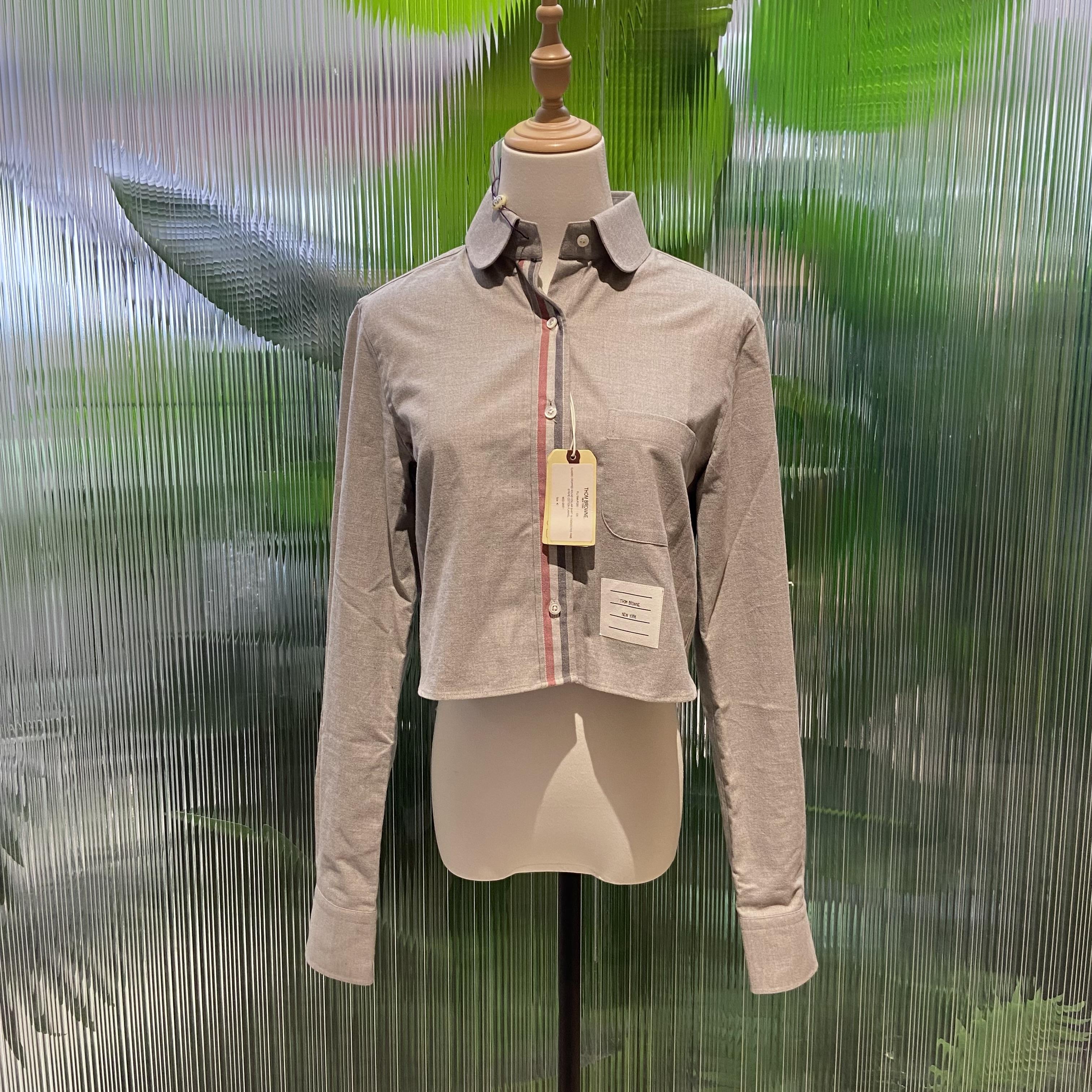 99新 THOMBROWNE 壹臻/全新 灰色条纹衬衫 40 69909520
