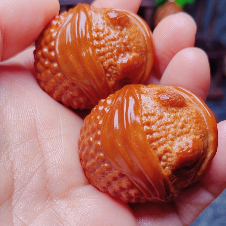 橄榄核手串/手链吞金兽3.5手球