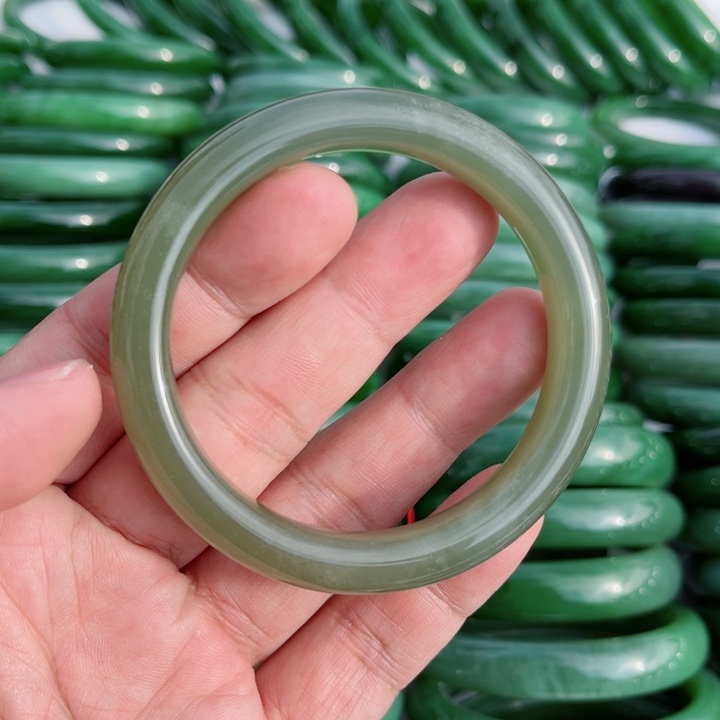 和田玉手镯未镶嵌55～1