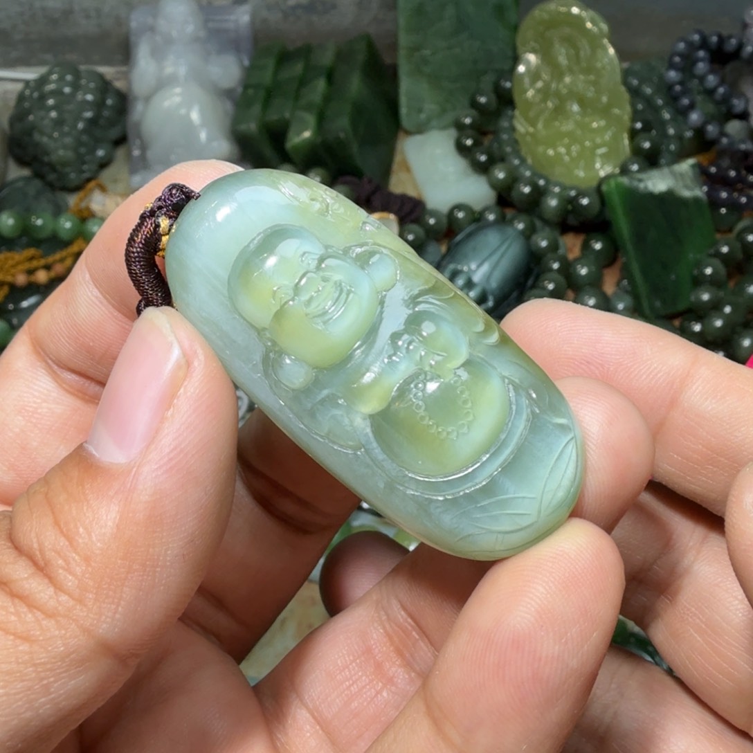 和田玉未镶嵌挂件