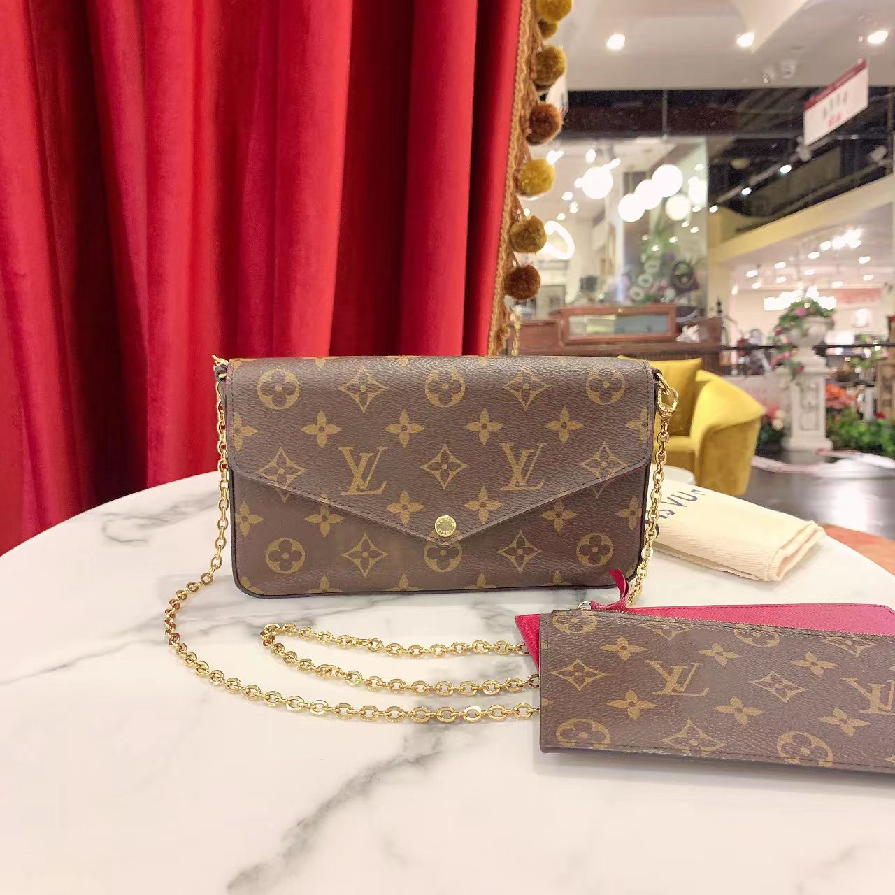 95新 LouisVuitton/路易威登 GGS三合一老花单肩包芯片31499034
