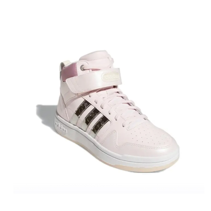 阿迪达斯运动鞋男款休|闲耐磨中帮板鞋女款浅粉色 GZ3798