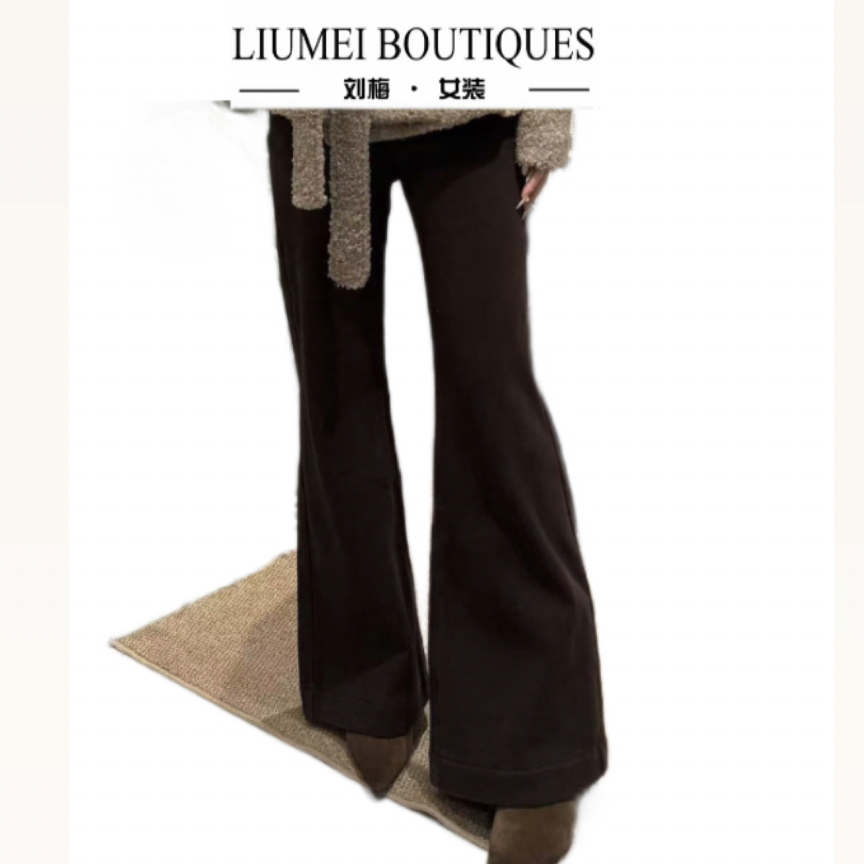 A60103刘梅家加绒加厚喇叭裤