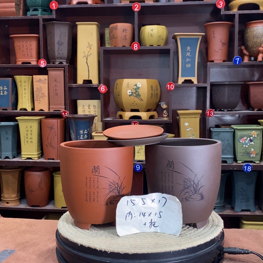 紫砂艺术紫砂花盆