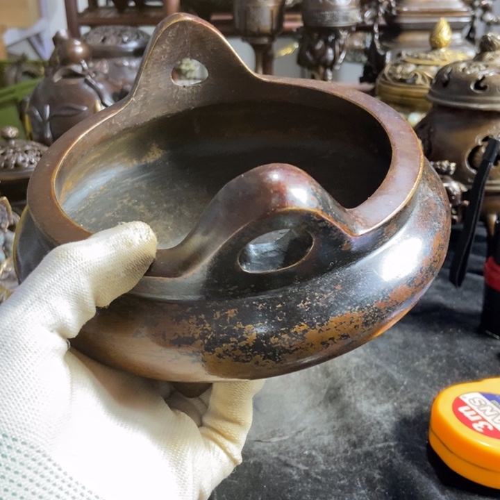 奎*铜器工艺品摆件香炉摆件