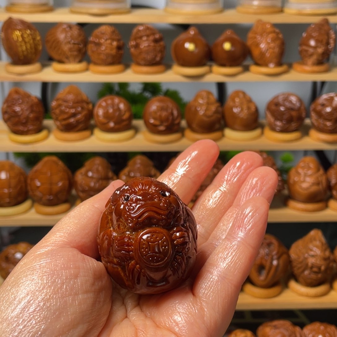 橄榄核手串/手链闪**貔貅手把