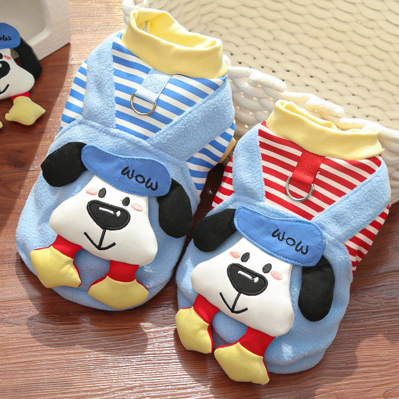 秋冬大狗狗宠物加绒可爱公仔猫咪衣服用品泰迪比熊金毛柯基跨境发