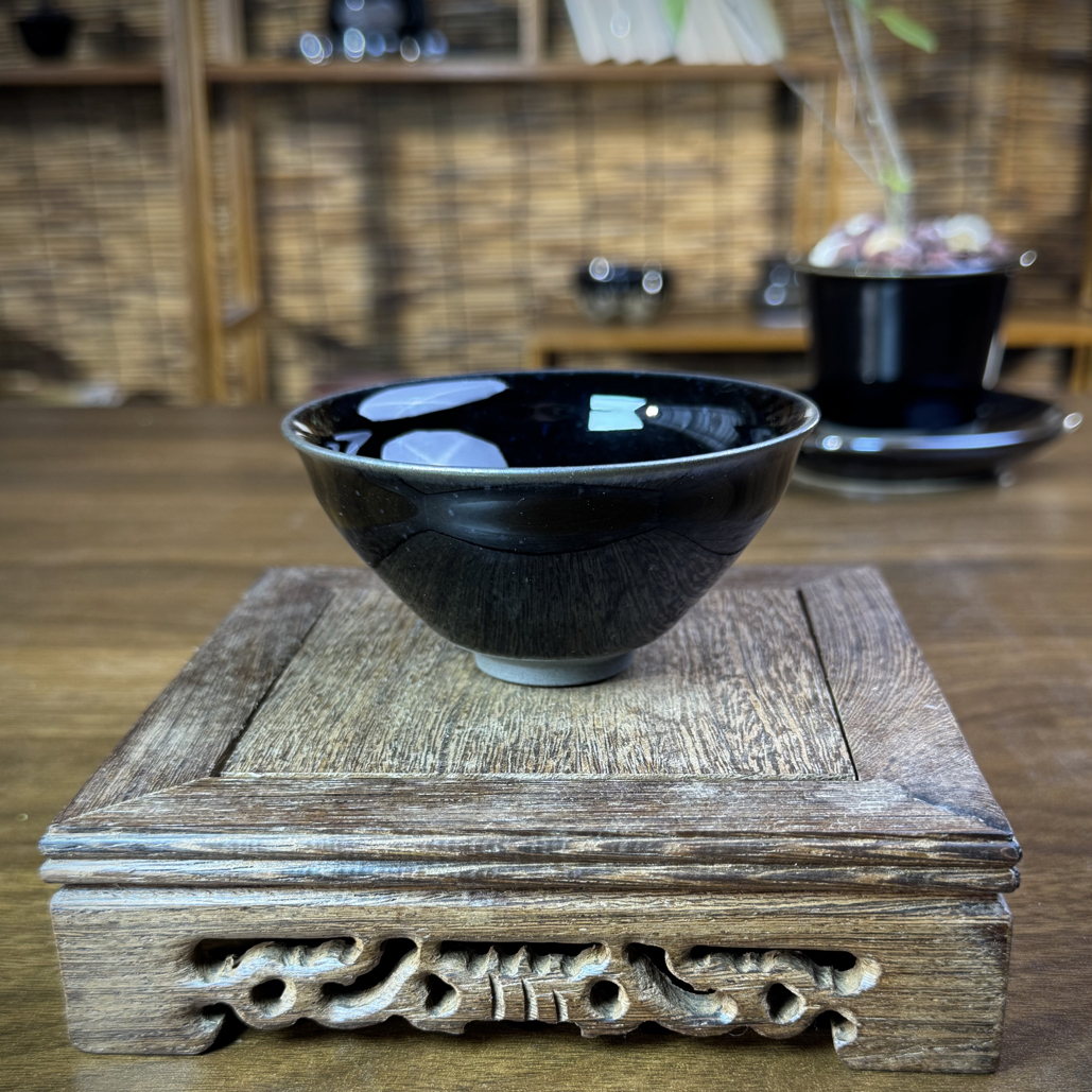 纯手工乌金原矿乌金束口主人杯