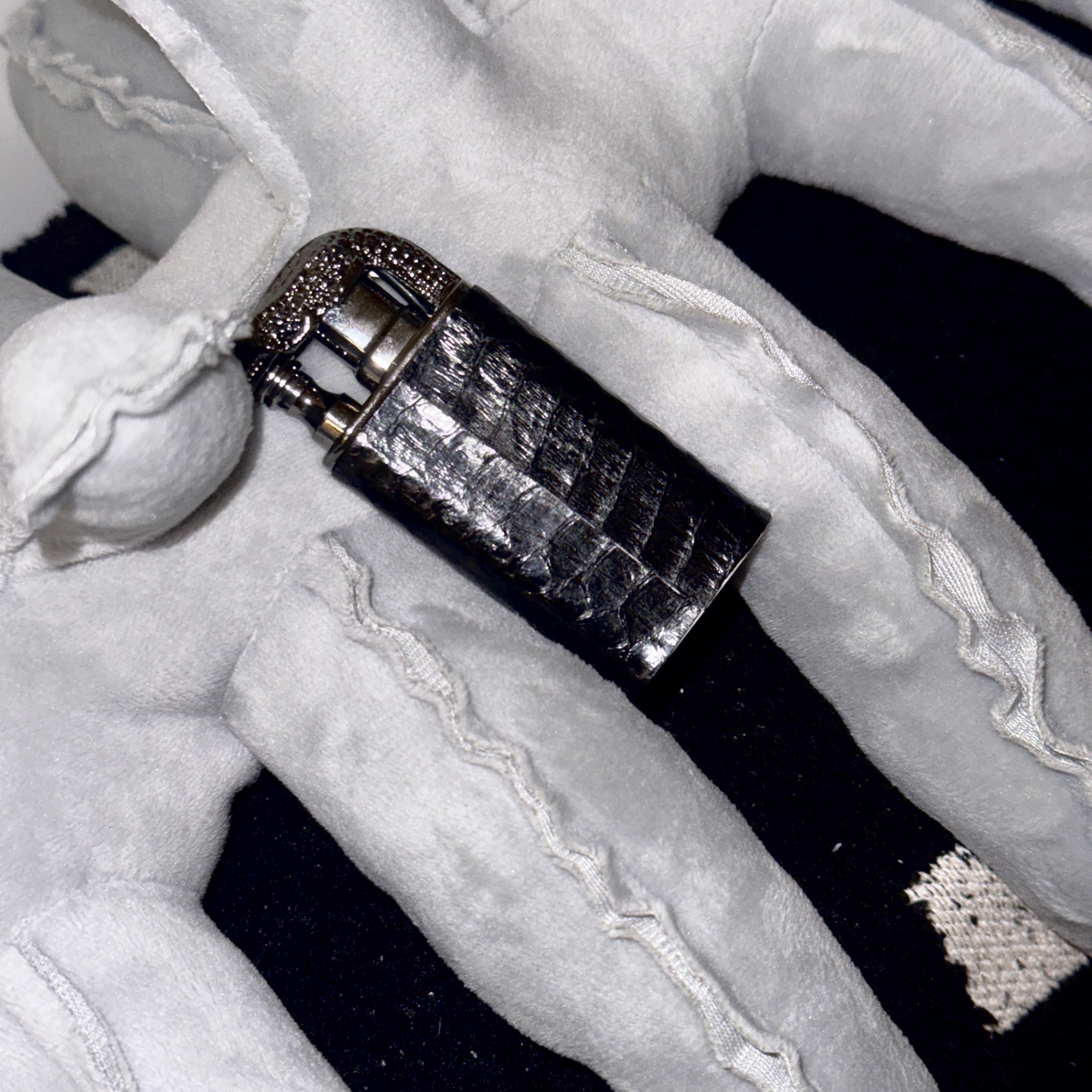 1wang「真蛇皮」手作复古充气式打火机送男友高档礼物｜不可碰水