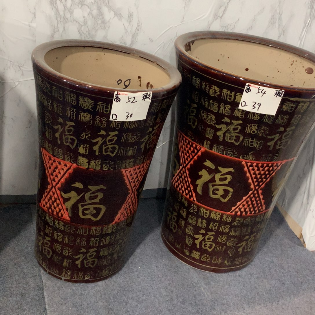 微瑕高温陶瓷花盆