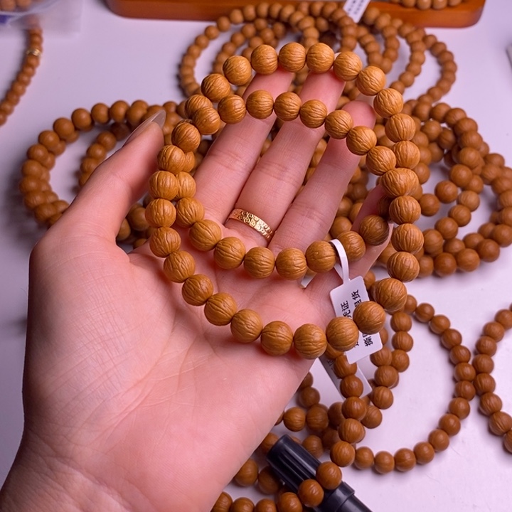 猴头核桃手串小凤羽