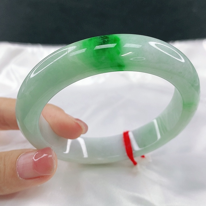 翡翠未镶嵌手镯圈56，18042