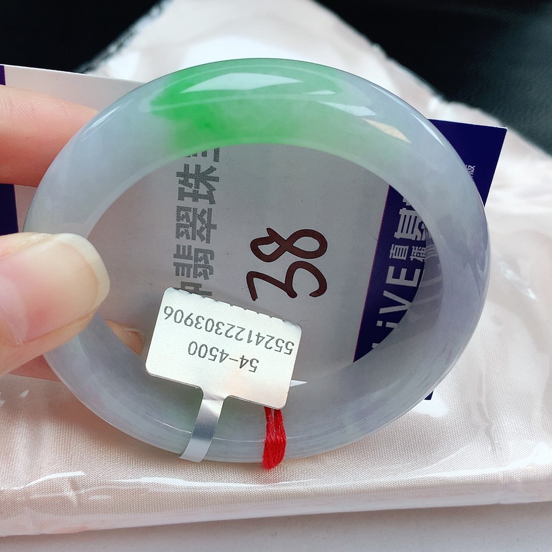 翡翠手镯未镶嵌缅甸天然A货翡翠手镯