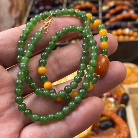 手链琥珀未镶嵌手串