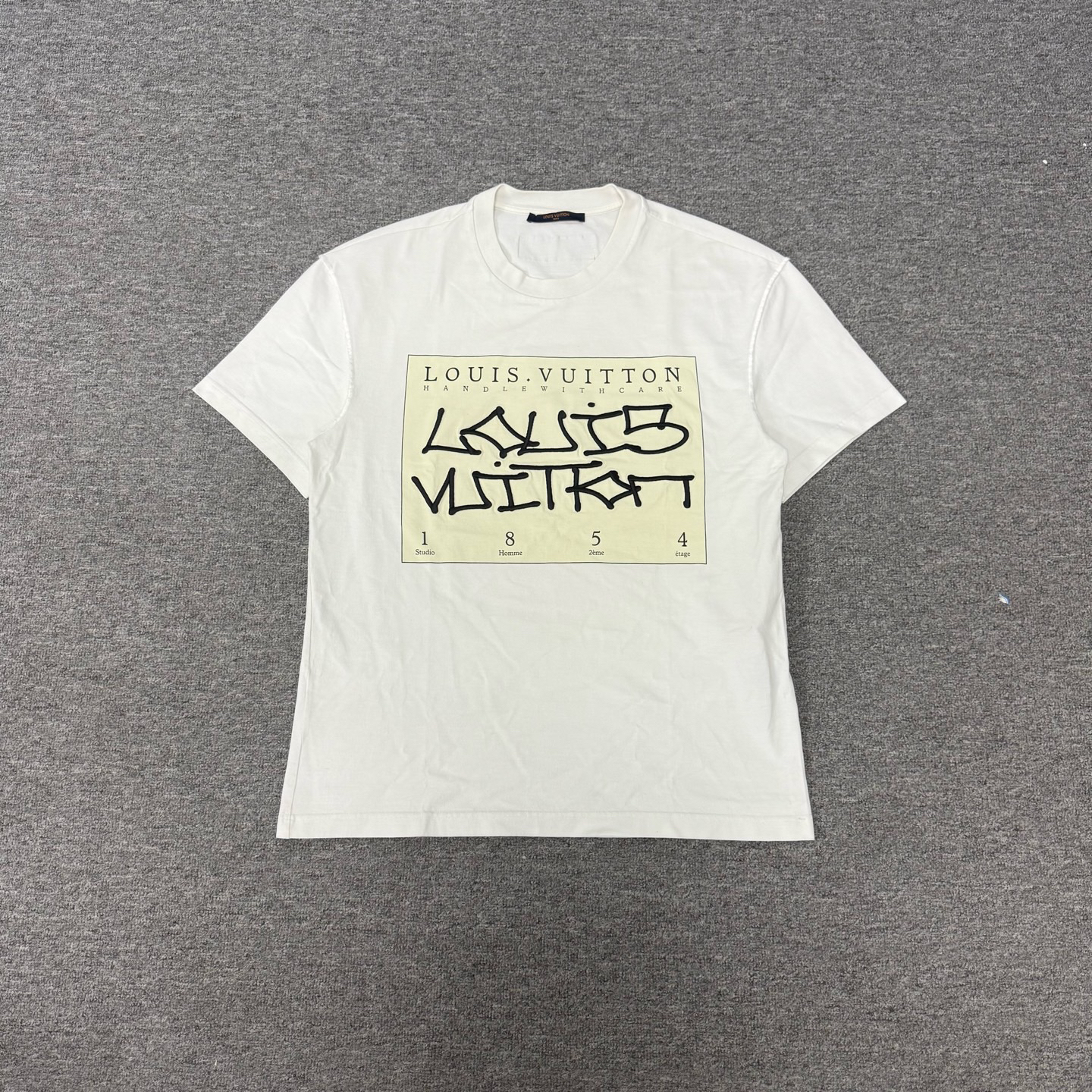 99新 LouisVuitton/路易威登 Lv 路易威登刺绣印花字母短袖