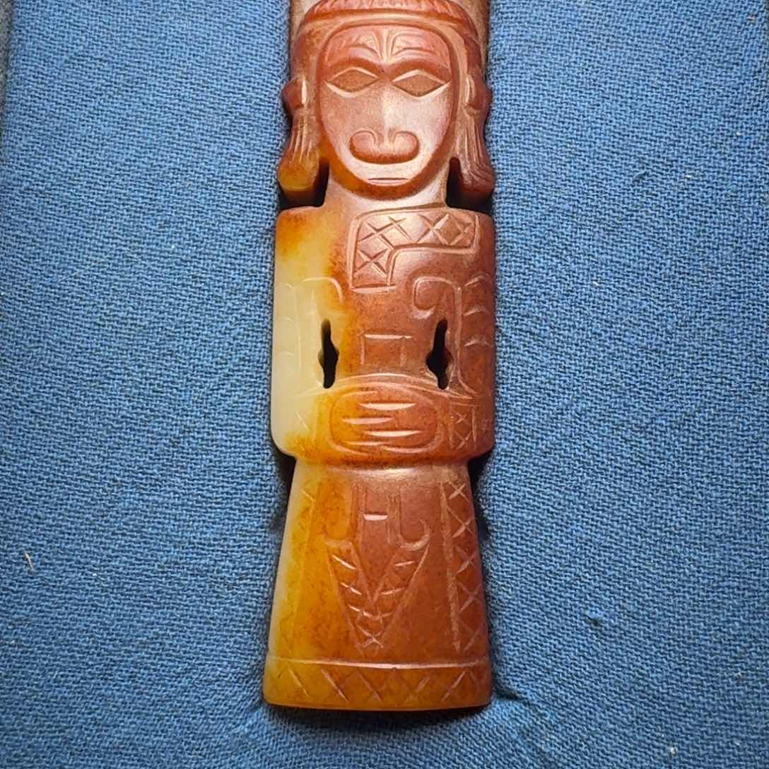 和田玉（糖玉）未镶嵌挂件岁**梭