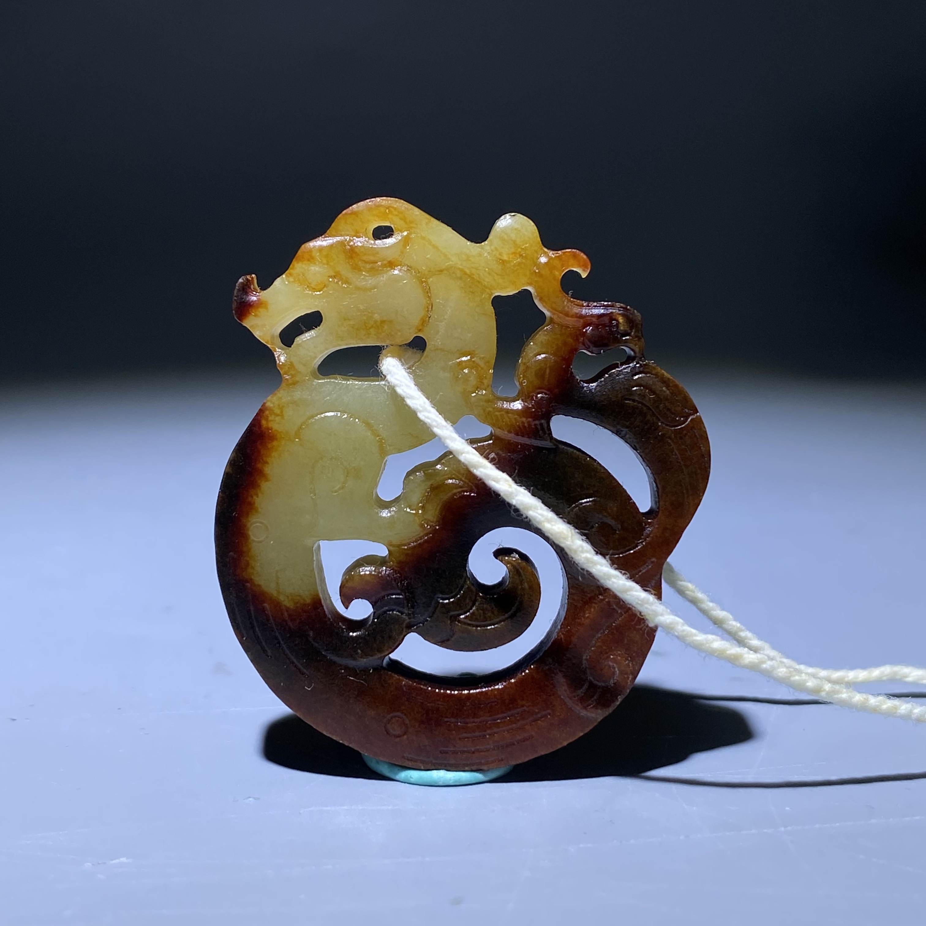 清-古玉祥瑞螭龙佩2506030025